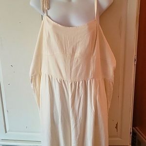 Old Navy Cotton linen blend tie shoulder corset cami jumpsuit